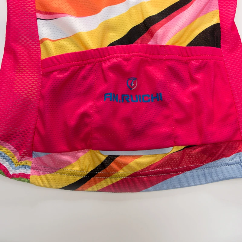 

Women Summer Cycling Jersey Contrast Color Stripes Breathable Quick Dry Short Sleeve Riding Jerseys Customized/Wholesale Service