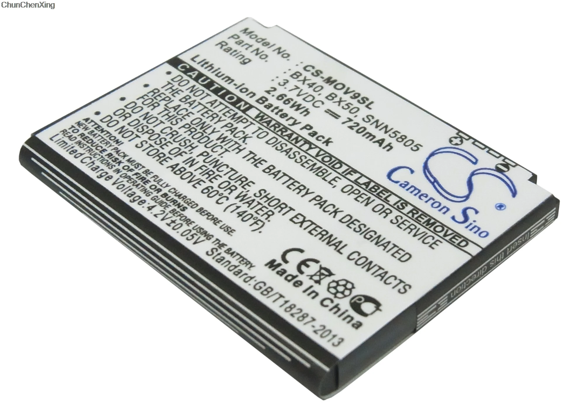 Cameron Sino 720 мАч батарея BX40 BX50 SNN5805 SNN5807 для Motorola Moto Jewel U8 U9 V10 V9 V9m ZN5 RAZR2 V8 V9x