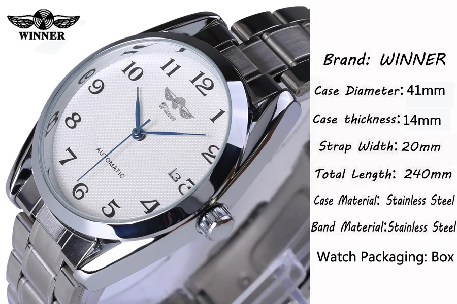 Часы-скелетоны WINNER Мужские автоматические Классические деловые механические