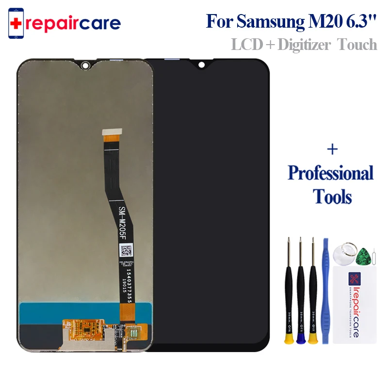 

6.3" AAA Original LCD For Samsung Galaxy M20 M205 M205F SM-M205F/DS LCD Display + Touch Screen Digitizer Assembly Replace+Tools