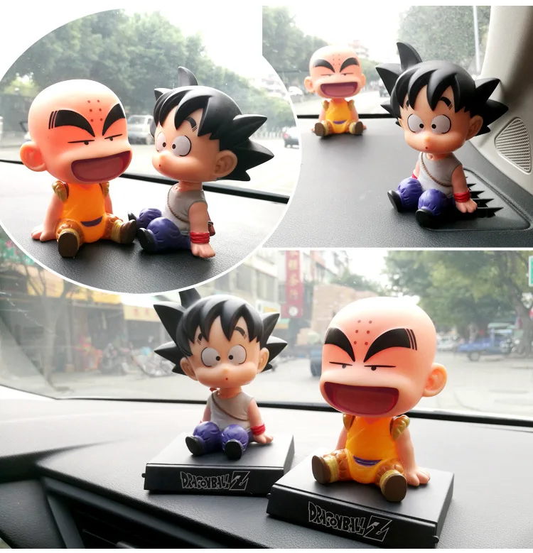 Son Goku Monk украшения для приборной панели автомобиля игрушки держатель телефона мобильный клип встряхивание головы Стайлинг украшения для кукол аксессуары для интерьера
