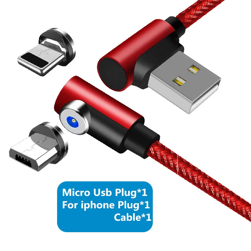 For ios Micro Red Магнитный usb-кабель SPEDU 3 в 1 для зарядки xiaomi mi 8 9 huawei p20 lite honor oneplus 6t iPhone usb type C mi cro usb кабель - Цвет: For ios Micro Red