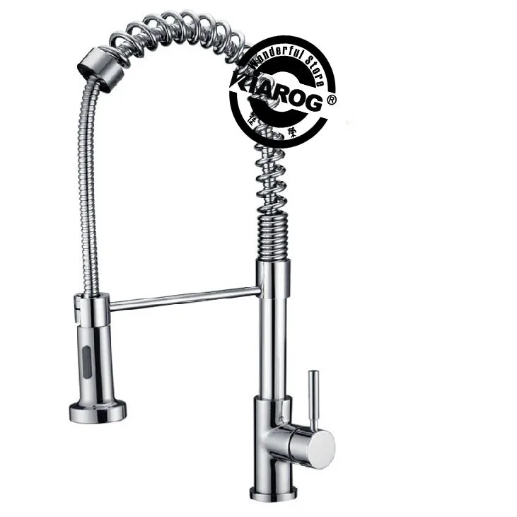 Полированный Хром Твердый Латунный кухня Поворотный бассейна раковина