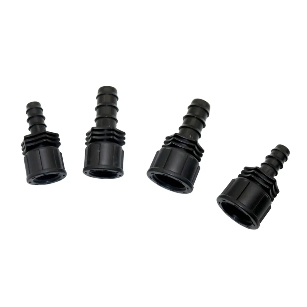 DN16 DN20 Barbed Hose connector with 1/2" ,3/4" Female Threaded Agriculture Irrigation Pipe Connectors Hose Water Adapter 5 Pcs