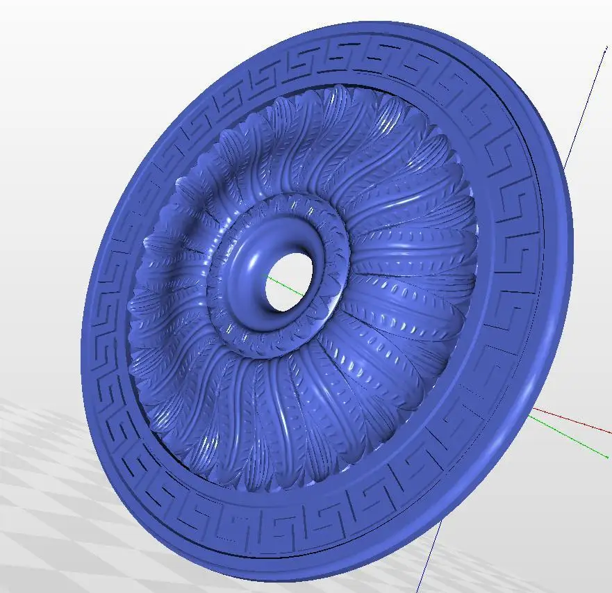 Для ЧПУ в формате STL 3d модель рельеф rosette_45|for cnc|3d model for cnc3d relief |
