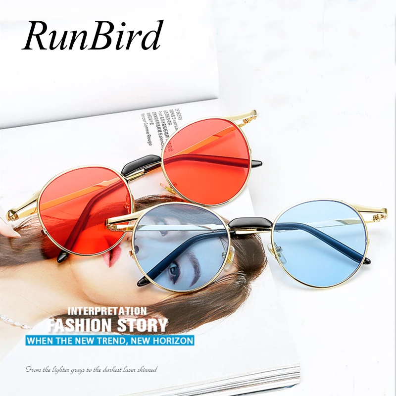 Новые модные маленькие круглые солнцезащитные очки женские брендовые