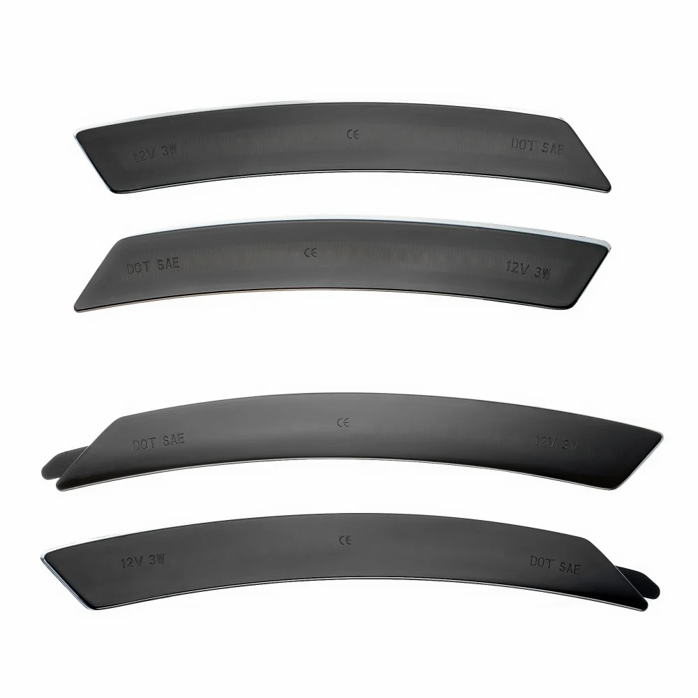 4 шт. светодиодные передние янтарные задние красные боковые габаритные огни