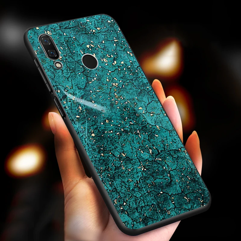 Honor 9 lite Роскошный чехол для телефона для huawei honor 8x 8c max 10 lite светильник из золотой фольги блестящий чехол под мрамор оболочка honer 8x9 lite coque