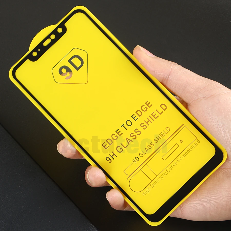 9D полное клеевое Покрытие Закаленное стекло для Xiaomi Redmi Note 6 Pro Защитная пленка