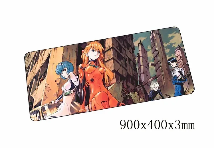 900x400x3 мм коврики для мыши evangelion Коврик для мыши notbook компьютерный коврик для мыши Аниме игровая мышь геймер клавиатура, мышка для ноутбука коврик - Цвет: Size 900x400x3mm