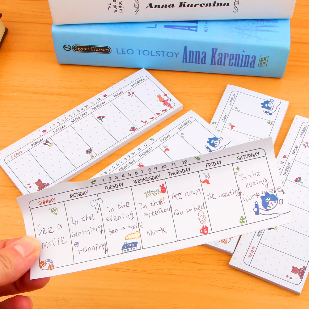 Еженедельник повестки дня материал Escolar школа Papeleria Канцтовары Cuadernos мини Planificador