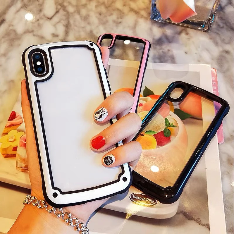 100 шт. роскошные модные милые противоударные чехлы из ТПУ для iPhone 11 pro Max S20 Huawei P30 Pro