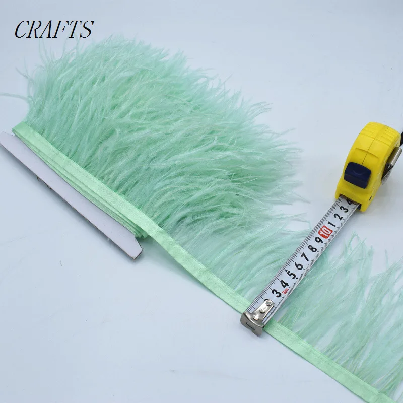 Новинка! Лента из страусиного пера 1 м 8 11 см|feather diy|feathers clothingdiy feather |