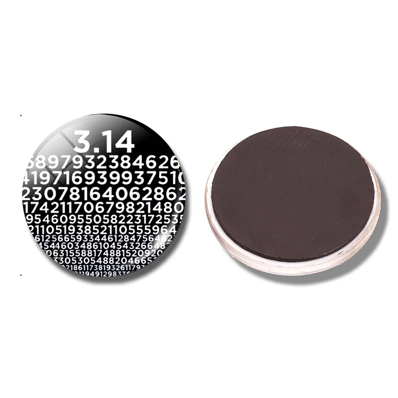 Символ Пи 30 мм магнит на холодильник цифры Pi Математика стекло кабошон магнитные