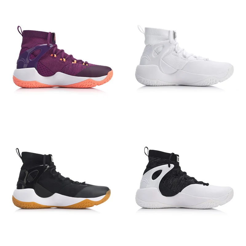 Li Ning Для мужчин SONIC зубная щётка VI V2 профессиональная обувь для баскетбола
