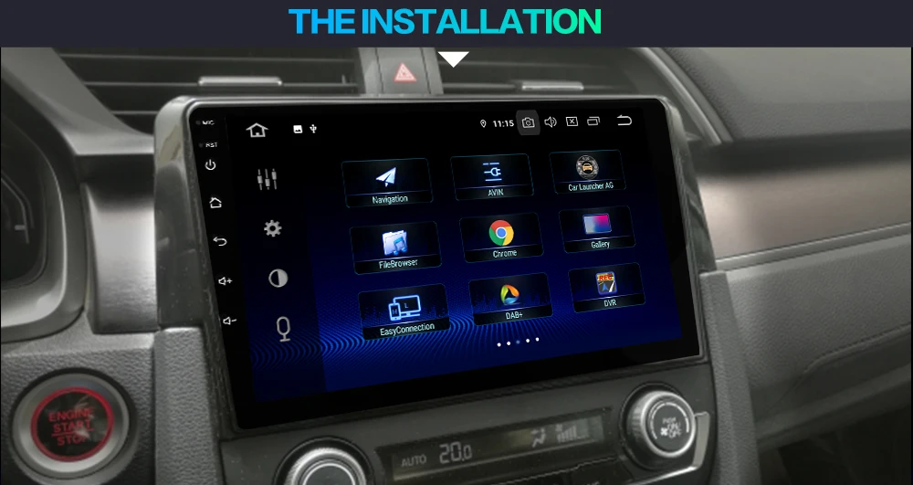 Dasaita " HDMI Автомобильный 1 Din радио Android 9,0 для Honda Civic навигация gps стерео MAX6 DSP 64 Гб rom
