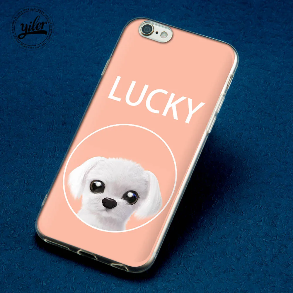 Модный чехол Lucky Dog Pink Cat Coque чехол для iPhone 7 для iPhone XS Max чехол для iPhone 6 S Чехол 7 plus 5 5S SE 8 6 7 X чехлы