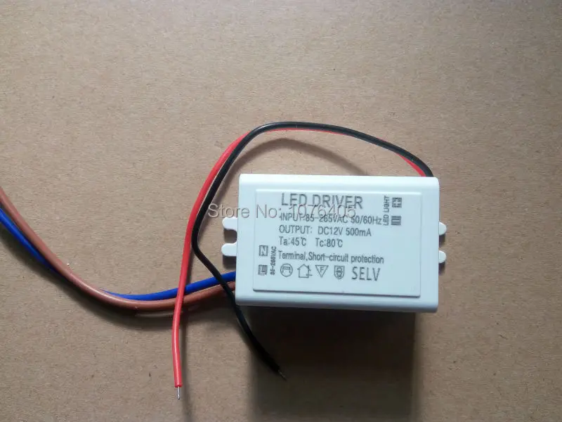 5 шт. DIY Mini LED источник питания AC/DC адаптеры 6 Вт 100 мА драйвер от 240 в до 12 В/розетка