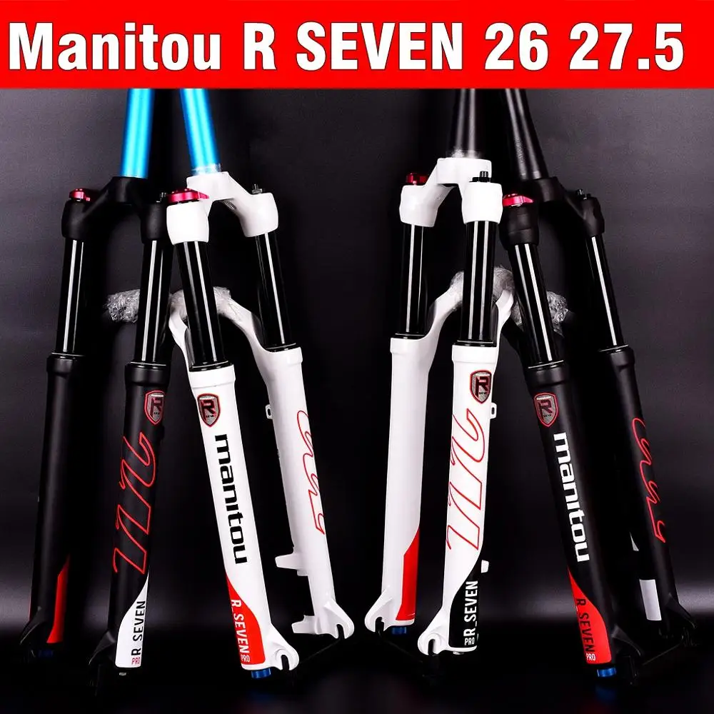 Велосипедная вилка Manitou R7 PRO, 26, 27,5 дюймов, для горного велосипеда MTB, воздушная вилка, матовая черная подвеска, pk Machete COMP, Marvel,, 1560 г