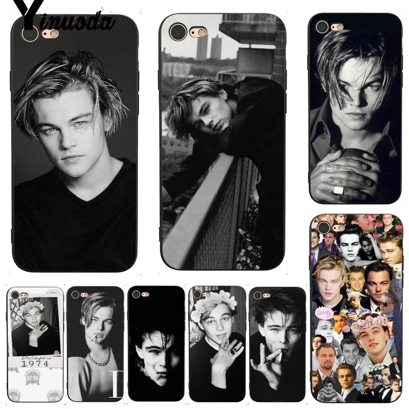 

For iphone 13 7 6 X Case Cool Leonardo Dicaprio Young Beautiful Phone Case for iphone 13 7 X 6 6S 8 Plus 5 5S XS XR Case