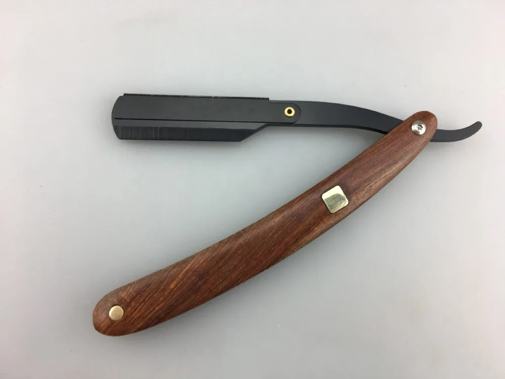 Ueast Razor Folding Shaving Knife Stainless Steel Straight Edge Manual Shaver for Man Wooden Handle Replaceable Blade Holder on. Бритва Ueast складная для бритья из нержавеющей стали с прямым лезвием, ручной бритвой для мужчин с деревянной ручкой и съемны