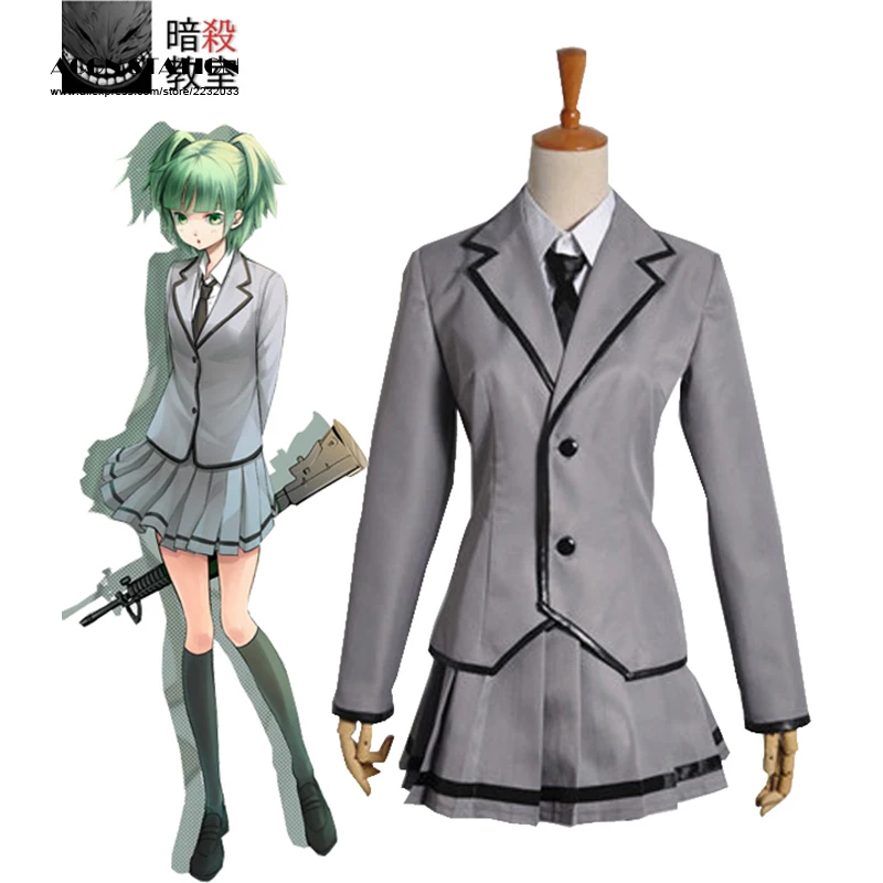 

2018 Free Shipping Assassination Classroom Kunugigaoka Junior High School Class 3-E Girl's School Uniform Cosplay Costume