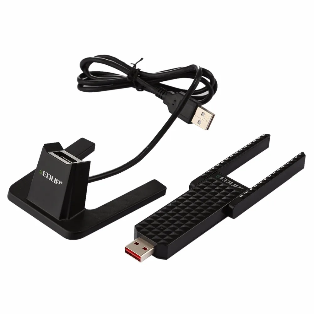 EDUP EP AC1631 600 Мбит/с двухдиапазонный 11AC USB беспроводной адаптер WiFi сетевая карта с 2