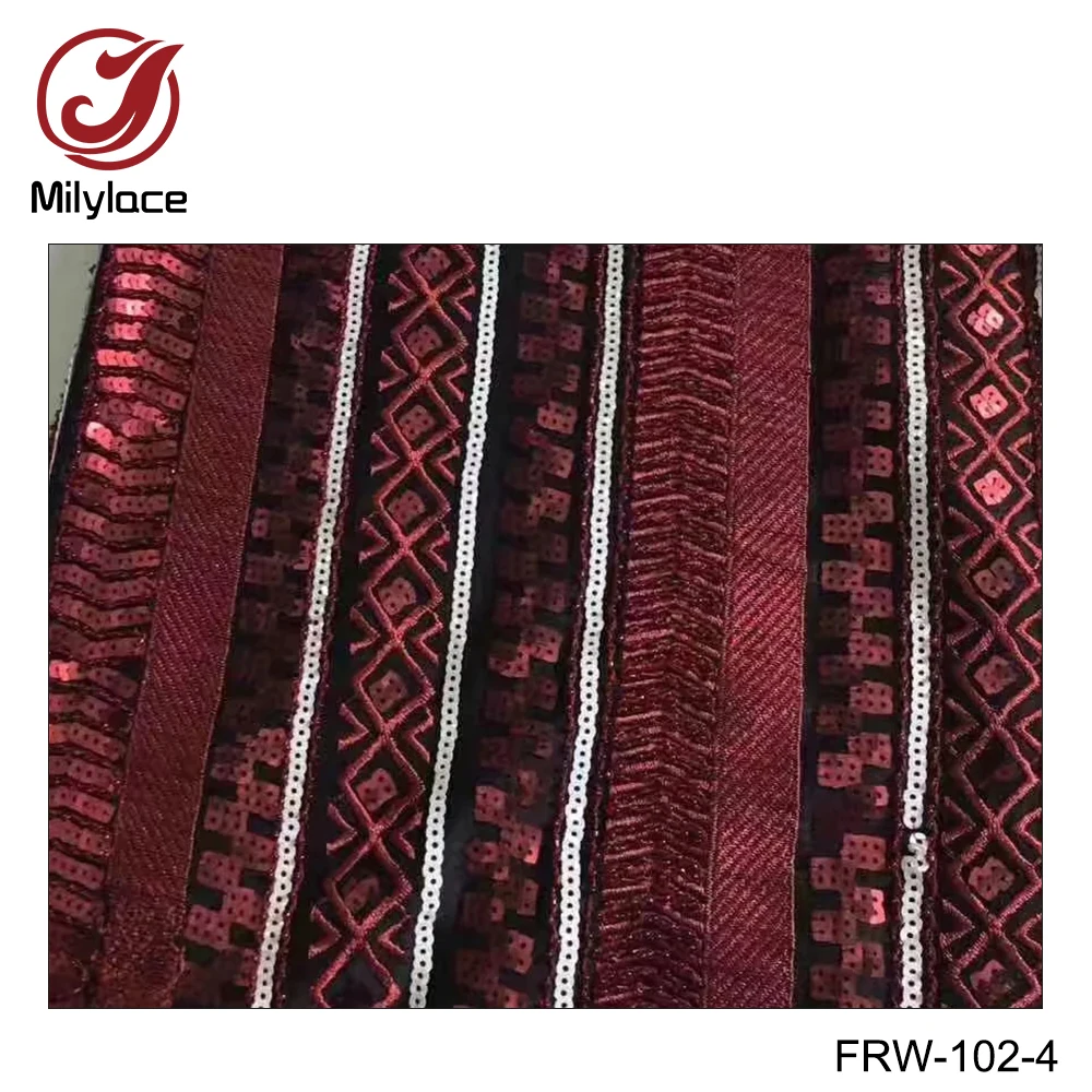 Great work special delicate lace fabric nigerian mesh with sequins beads high quality 5 yards for different clothes FRW-102 | Дом и сад