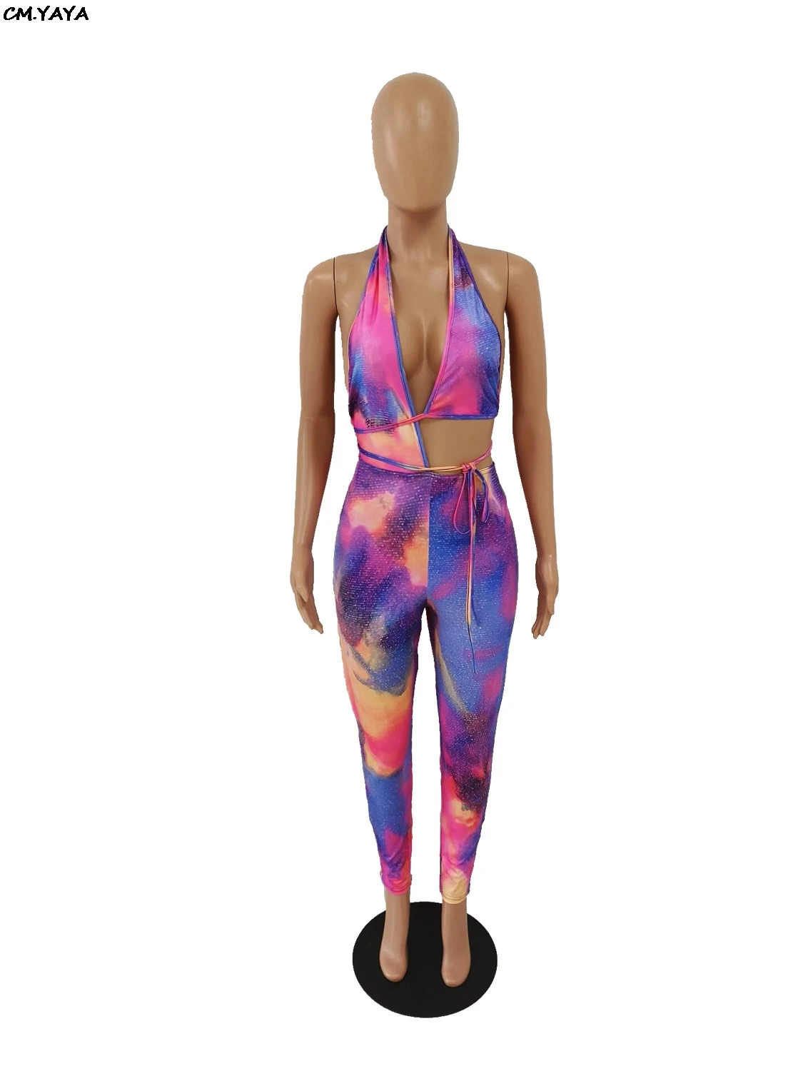 Новый женский летний облегающий клубный комбинезон без рукавов с v-образным