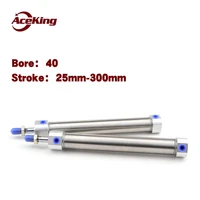stainless steel mini cylinder mg40 255075100150200250300 s fa mg40 25s mg40 50s mg40 75s mg40 100s mg40 125s mg40 150s