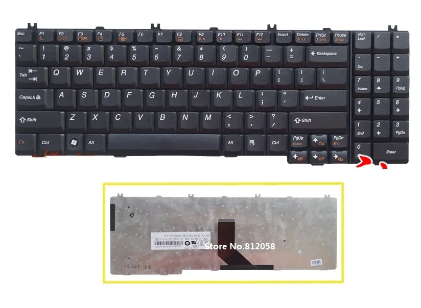 Клавиатура для ноутбука Lenovo IdeaPad G550 G550A G550M G550S B550 B560 V560 G555 G555AX G555A | Компьютеры и