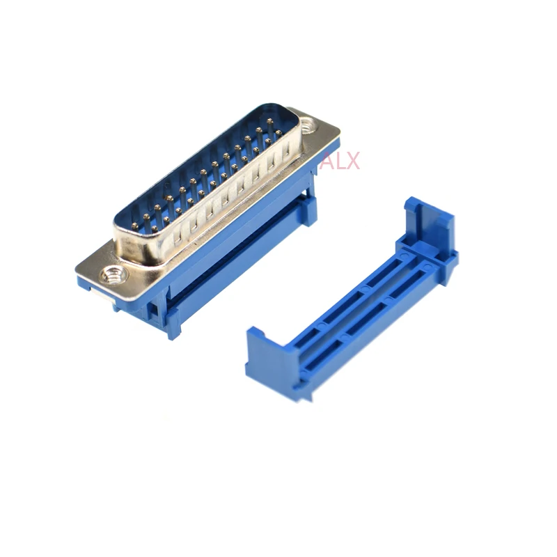 5PCS DIDC25 DB25 MALE serial port CONNECTOR IDC crimp Type D-Sub COM CONNECTORS 25pin plug 25p Adapter FOR ribbon cable wire - купить по