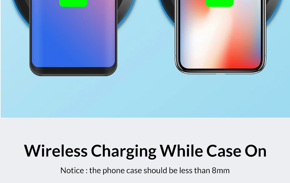 TOPK B46W 10 Вт Беспроводное зарядное устройство для iPhone X/XS Max XR 8 Plus Быстрая зарядка для samsung S8 S9 Note 9 8 Phone charger Pad
