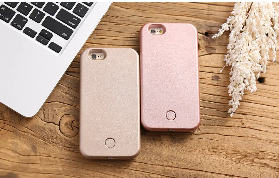 KISSCASE светодиодный заполняющий свет чехол для iPhone 7 8 X XS Max XR Selfie Light Phone Чехол для iPhone 7 8 6 6s Plus 5 5S SE чехол Funda