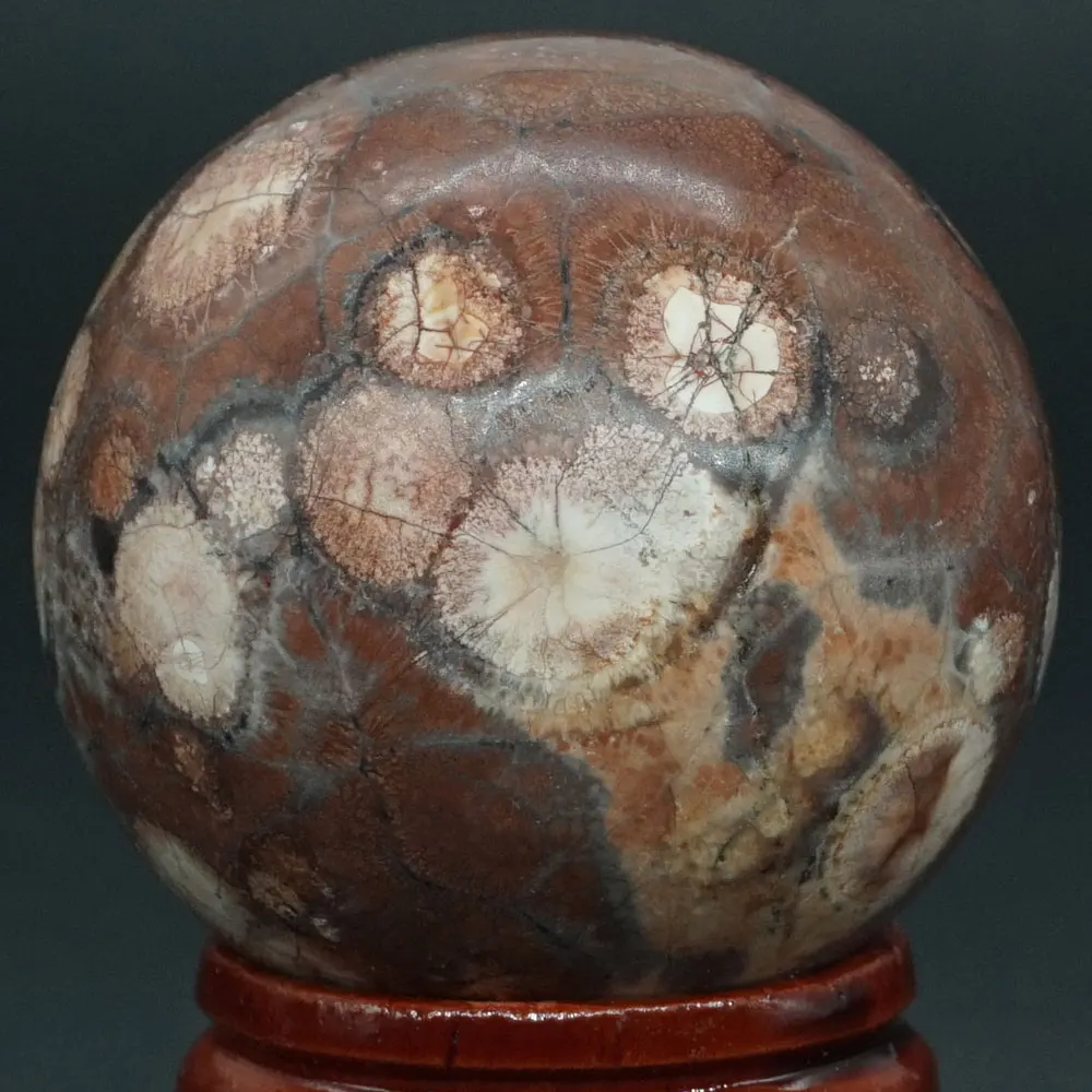 40 мм натуральный драгоценный камень Леопардовый мех Сфера из яшмы хрустальный