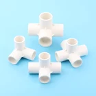 Внутренний диаметр 20 мм. Соединитель белая труба из ПВХ для орошения дома и сада, фитинги для водопровода, 3, 4, 5, 6 каналов, стерео соединения, разветвители