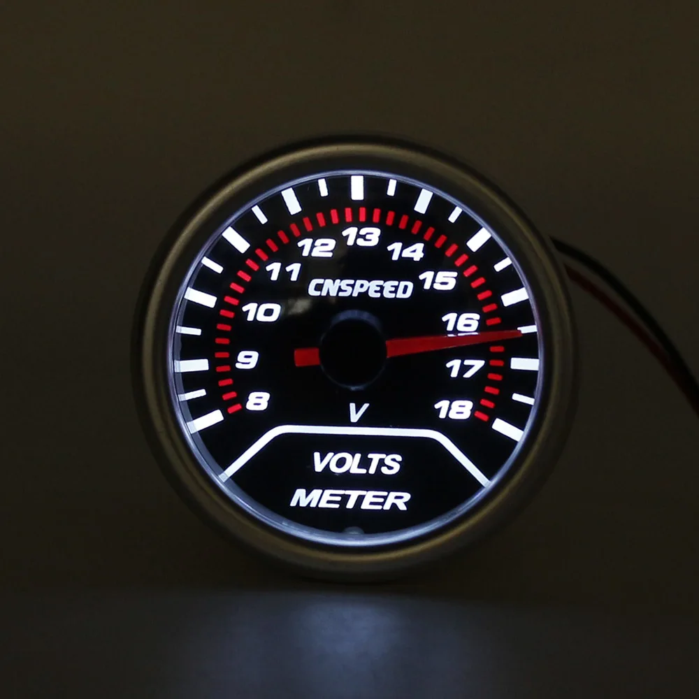 CNSPEED "(52 мм) Дым 270 градусов Напряжение Вольт Датчик/вольтметр/Автомобильный измеритель/Тахометр c101232