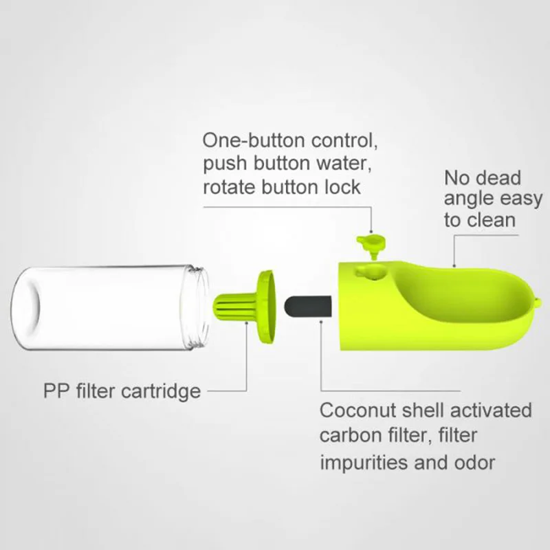 New 400ml Portable Pet Dog Water Bottle Bowl Kettle Outdoor Travel Drinking Feeder Storage Container | Дом и сад