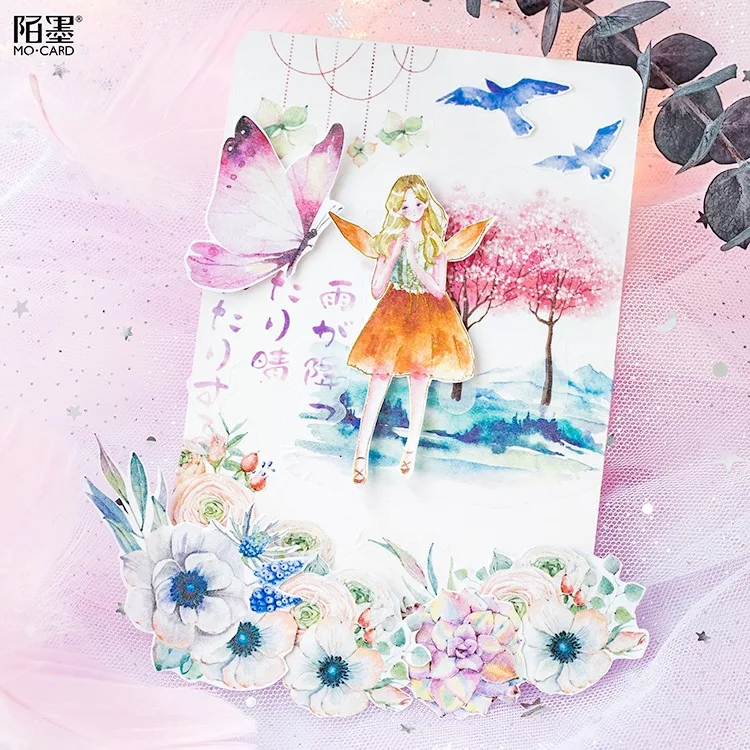 60 шт./упак. КИТ Kawaii журнал дневник с рисунками из мультфильма «My Melody» японская Маленькая Diy путешествия Бумага милые наклейки Скрапбукинг хлопья канцелярских принадлежностей