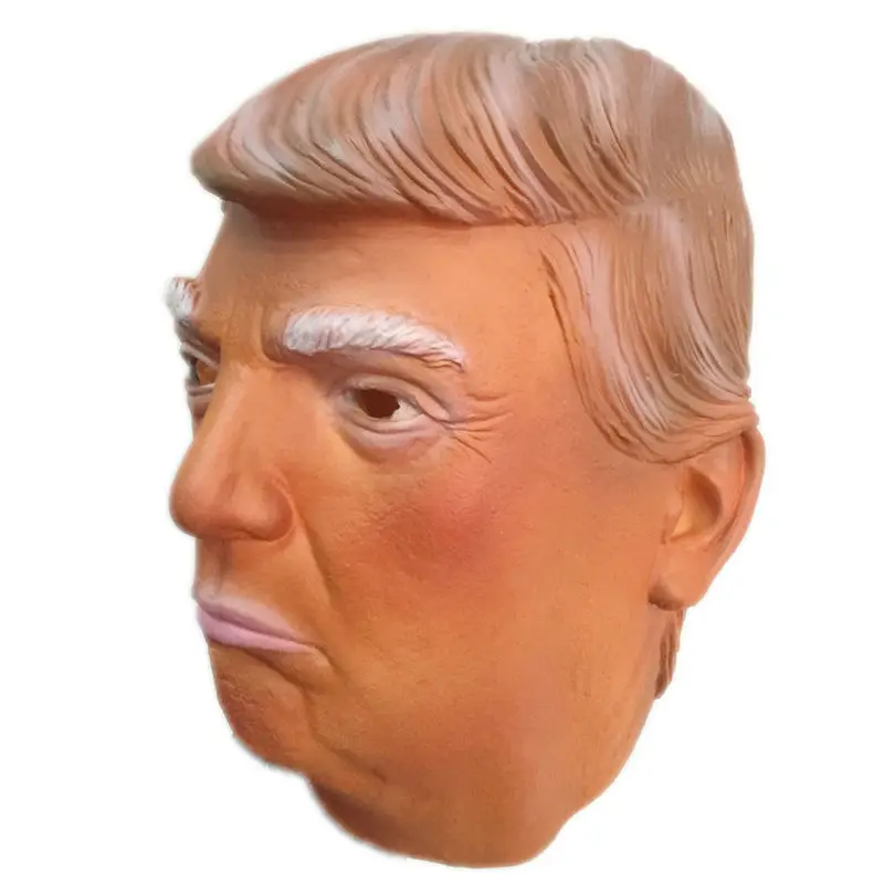 Костюм Дональда Трампа латексная маска на все лицо президентские