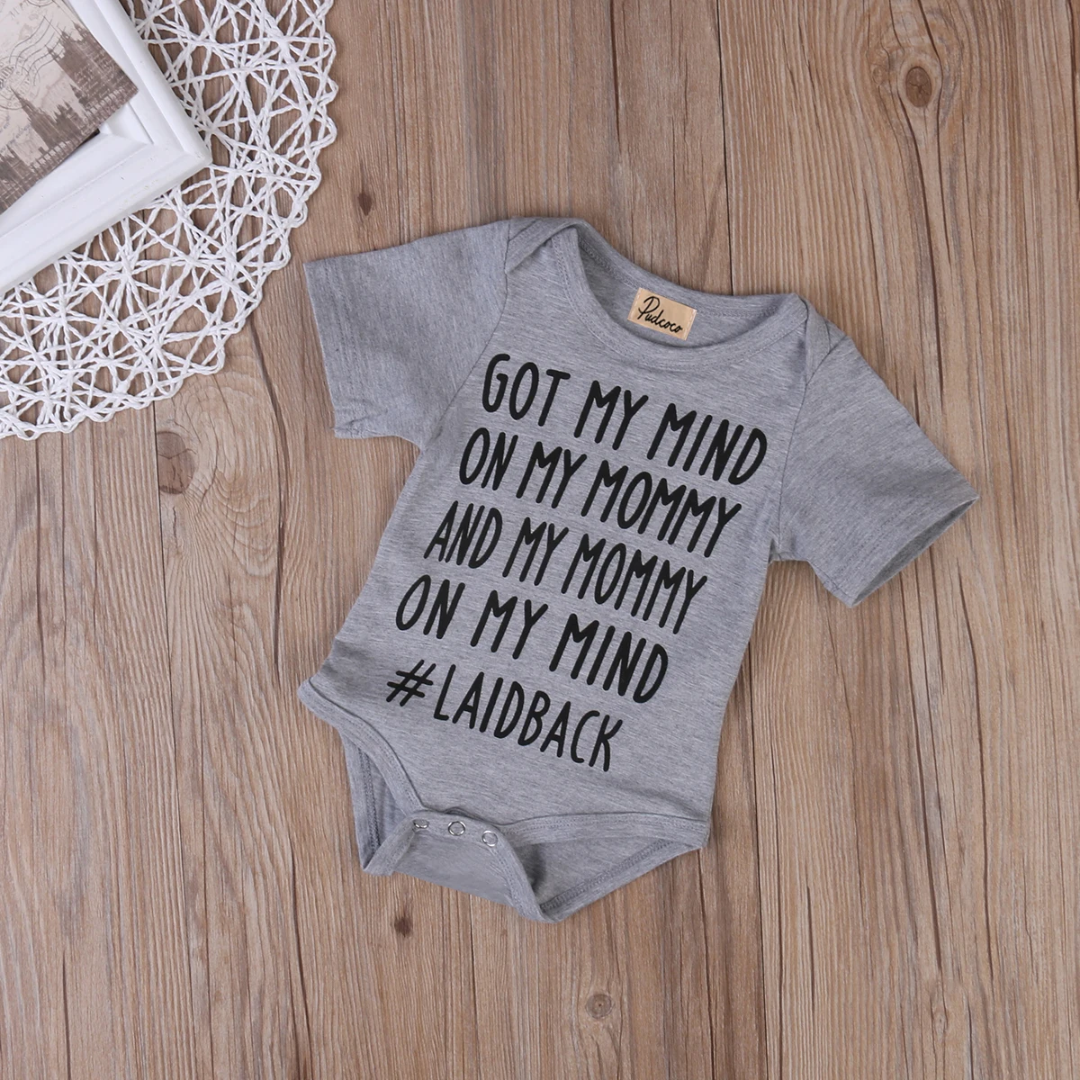 Hi Baby Store Newborn Infant Boys Girls Short Sleeve Letter Print One-Pieces Cotton Bodysuit 0-18M | Детская одежда и обувь