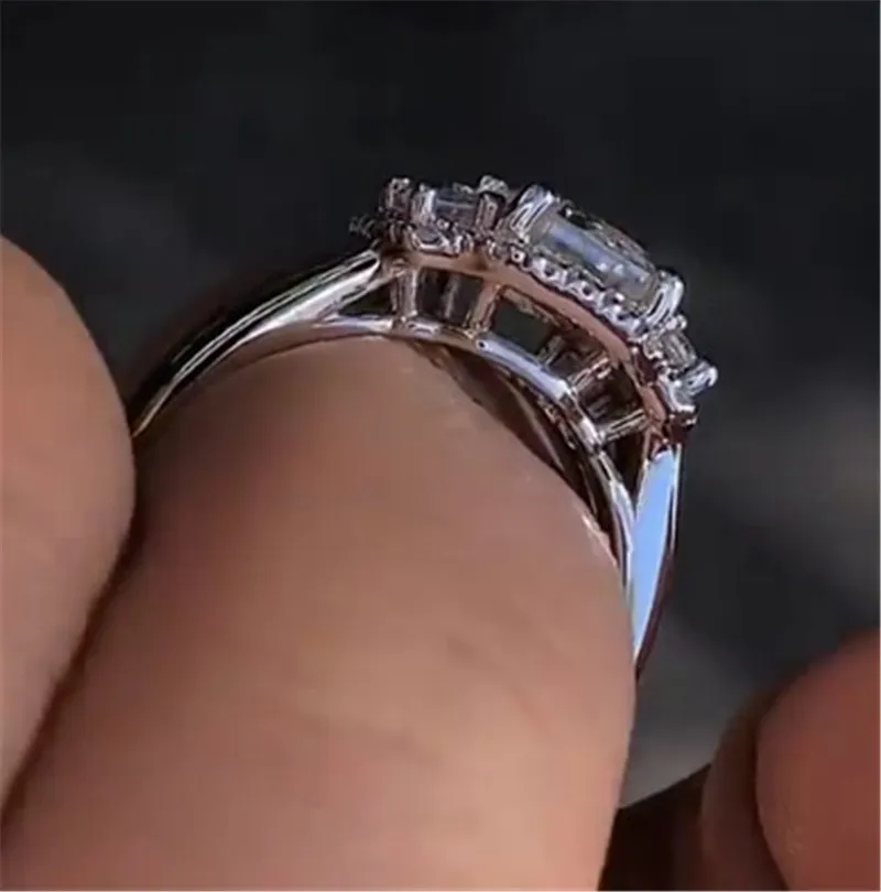 choucong Vintage Promise Ring 925 Sterling silver AAAAA cz Engagement Wedding Band Rings For Women Bridal Jewelry | Украшения и