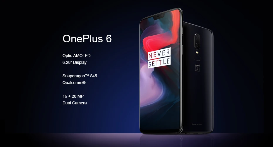 Global rom OnePlus 6 8 GB 128 GB Snapdragon 845 Octa Core 6,28 ''FHD дисплей 20MP 16MP AI двойная камера лицо ID телефон nfc