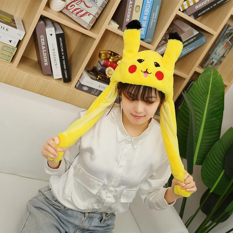 pikachu Милый плюшевый Забавный Playtoy уши вверх вниз кролик Пикачу Единорог Kawaii Подарочная игрушка для детей девушки девушка - Цвет: pikachu