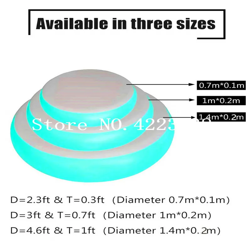 Бесплатная доставка набор (4 шт.) маты для акробатики воздушных пятен Надувное