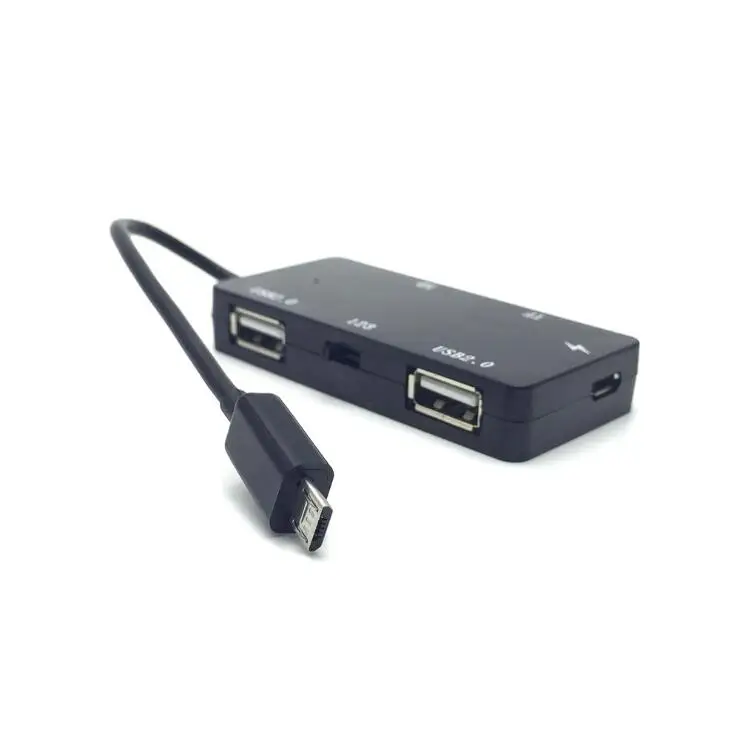 2018 Micro Usb Otg зарядный концентратор + кардридер адаптер для смартфона планшета Windows