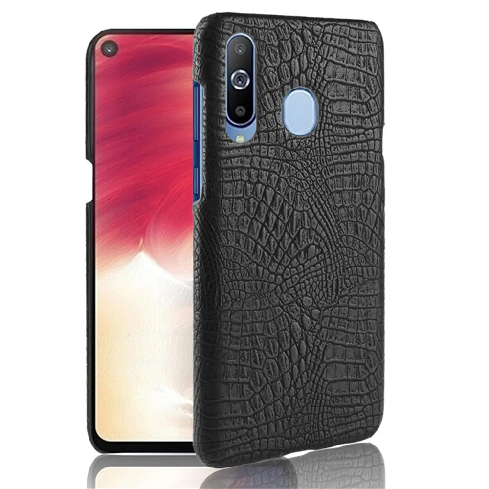 Чехол для Samsung A8S 6 39 дюйма роскошная жесткая задняя крышка из крокодиловой кожи