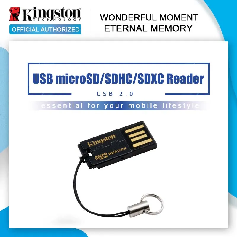 

Kingston USB 2.0 Micro SD Card Reader FCR-MRG2 microSD microSDHC microSDXC Flash Memory Card Adapter
