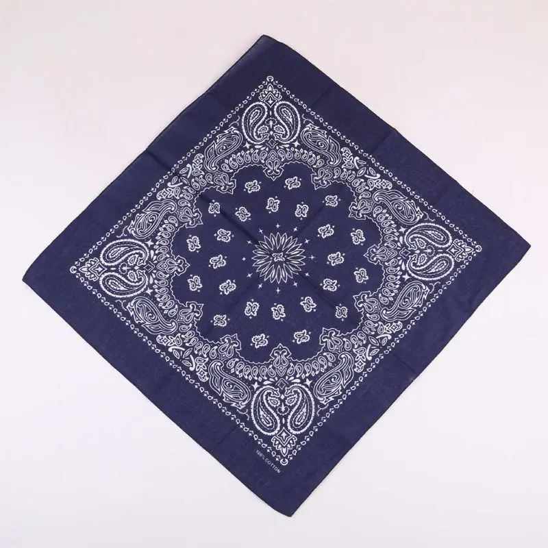 

Unisex Cotton Pocket Square Scarf Ethnic Symmetrical Sunflower Print Headband Bandana Hip-Hop Sport Cycling Wristband Neck Tie