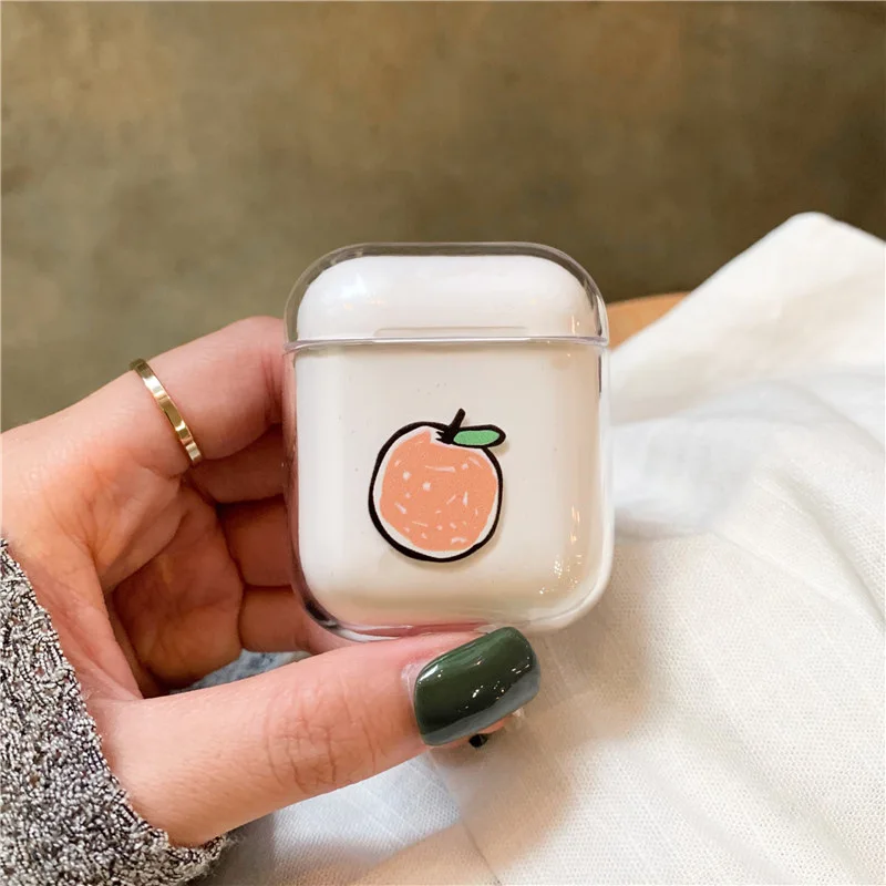 04 Чехол для Airpods с милым рисунком, прозрачный жесткий чехол s для AirPods, защитный чехол, мультяшный Bluetooth беспроводной чехол для наушников - Цвет: 04